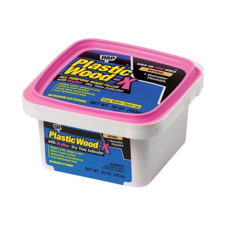 Dap 00542 16 oz Plastic Wood- X Stainable Wood Filler, Natural DA6476